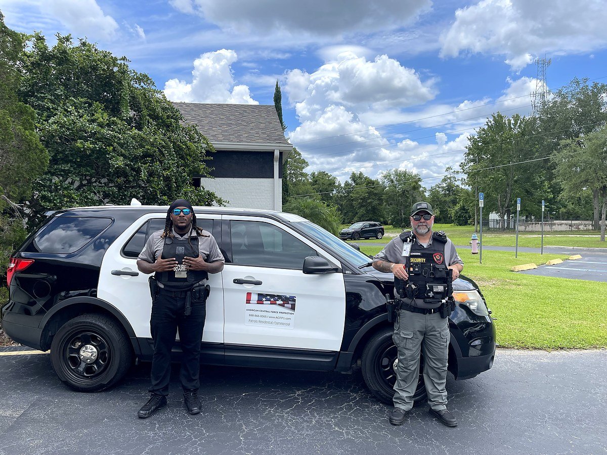 American Central Force officers on duty